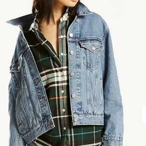 Levi x boyfriend denim trucker jacket
